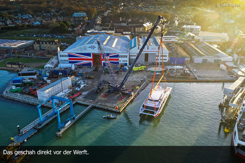 Neuer Twin City Liner erstmals zu Wasser gelassen