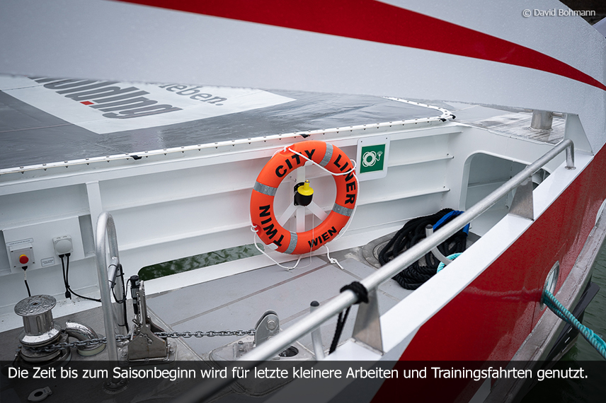 Neuer Twin City Liner sicher in Wien angekommen