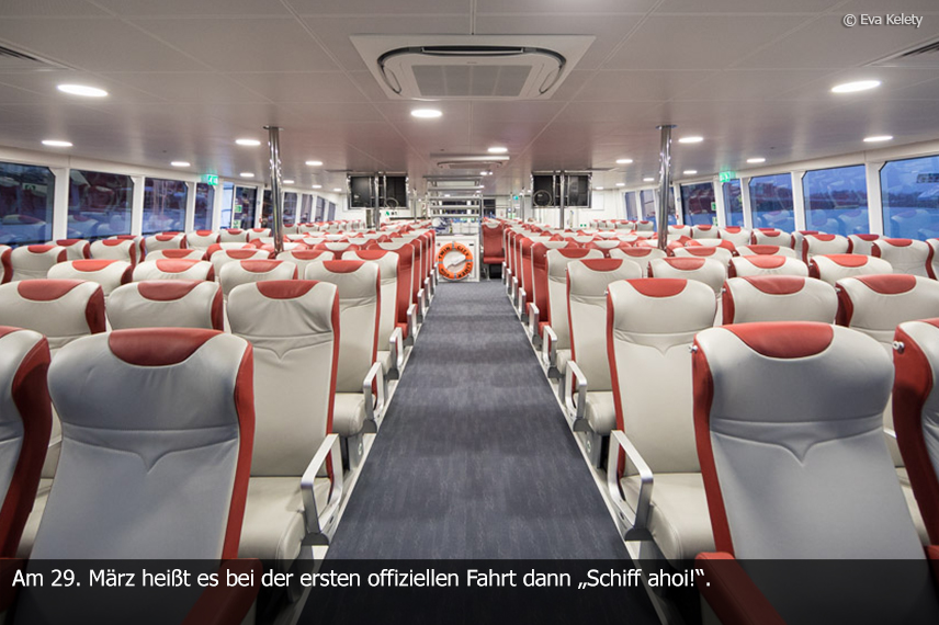 Neuer Twin City Liner sicher in Wien angekommen