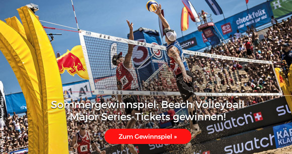 Sommergewinnspiel: Beach Volleyball Major Series-Tickets gewinnen!