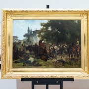 Gemälde: Lagerszene aus dem Jahre 1848 in Italien © Ouriel Morgensztern