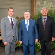 v.l.n.r. Wien Holding-GF Oliver Stribl, Bürgermeister Michael Ludwig, Wirtschaftskammer Wien-Präsident Walter Ruck © David Bohmann