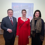 v.l.n.r. Bürgermeister Michael Ludwig, Direktorin Barbara Staudinger, Kulturstadträtin Veronika Kaup-Hasler © David Bohmann