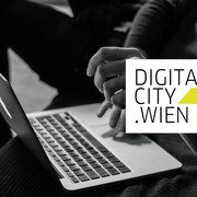 Laptop mit Logo © DigitalCity.Wien