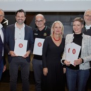 Dr.in Barbara Staudinger (2. von rechts), Direktorin des Jüdischen Museum Wien, bei der Verleihung des Museumsgütesiegels. © Anna Smirnova Sobaka