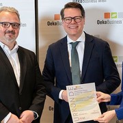 Mozarthaus Vienna als OekoBusiness Wien Betrieb ausgezeichnet