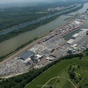 Luftbild Hafen Freudenau (c) LBS Redl