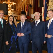 v.l.n.r.: Roland Geyer, Veronica Kaup-Hasler, Michael Ludwig, Eduard Strauss, Simon Posch © Martina Draper